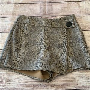 Snake Print Skort